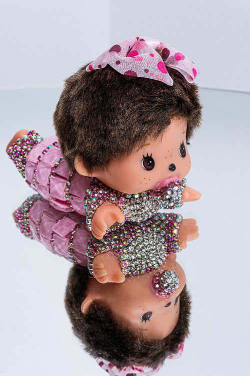 Βάση για κινητό με σχέδιο μωράκι - ΡΟΖ