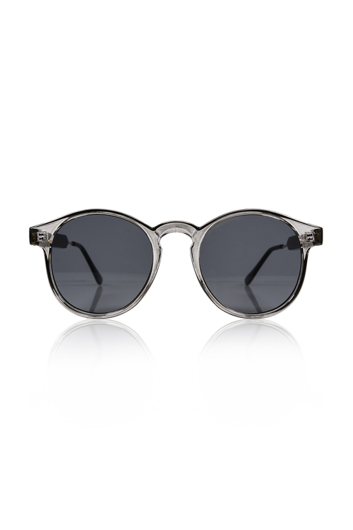 Γυαλιά ηλίου με στρογγυλό φακό - ΓΚΡΙ