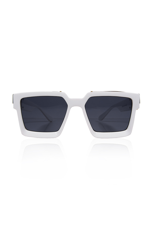 Fashion γυαλιά ηλίου με τετράγωνο σκελετό - ΑΣΠΡΟ