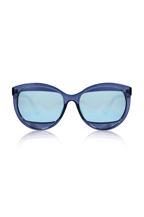 Γυαλιά ηλίου με ορθογώνιο φακό - ΜΠΛΕ