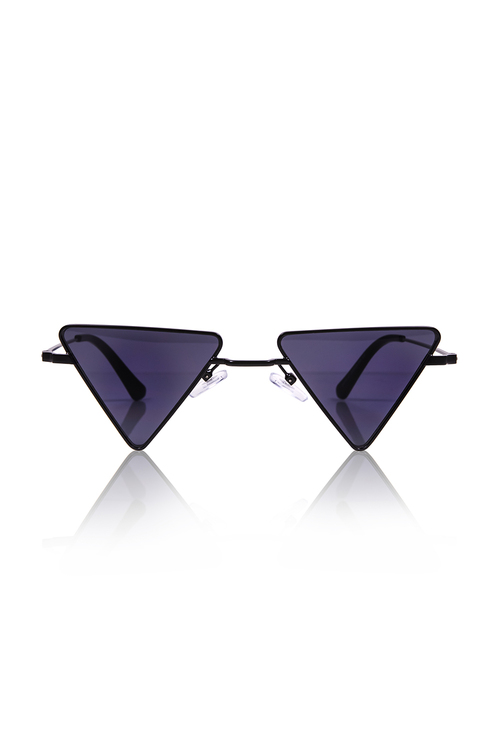 Γυαλιά ηλίου με τριγωνικό σκελετό - ΜΑΥΡΟ