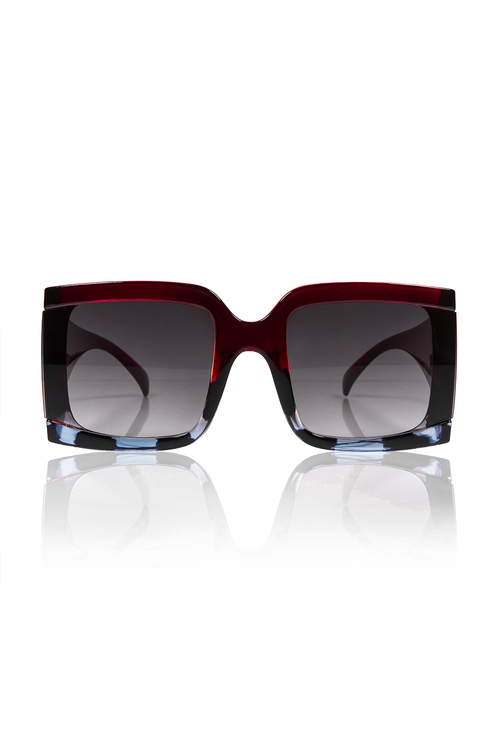 Tετράγωνα γυαλιά ηλίου με λεπτομέρεια - ΜΠΟΡΝΤΩ