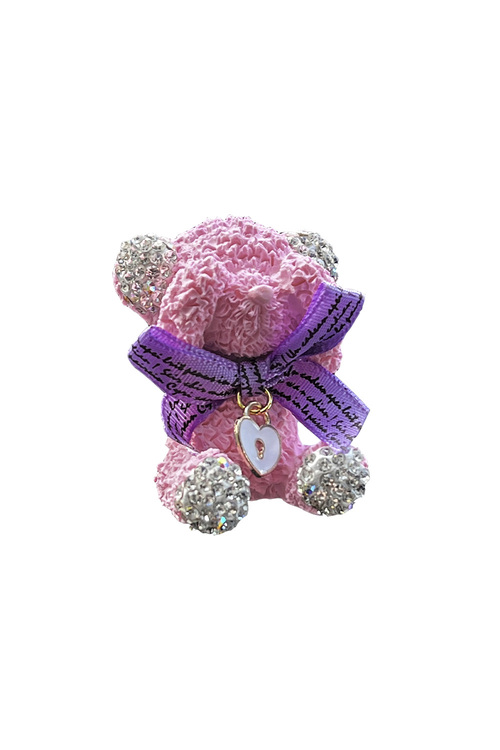 Αρωματικό αυτοκινήτου με ροζ αρκουδάκι και λουκέτο - ΡΟΖ