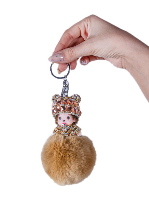 Μπρελόκ με φουντάκι - ΚΑΦΕ