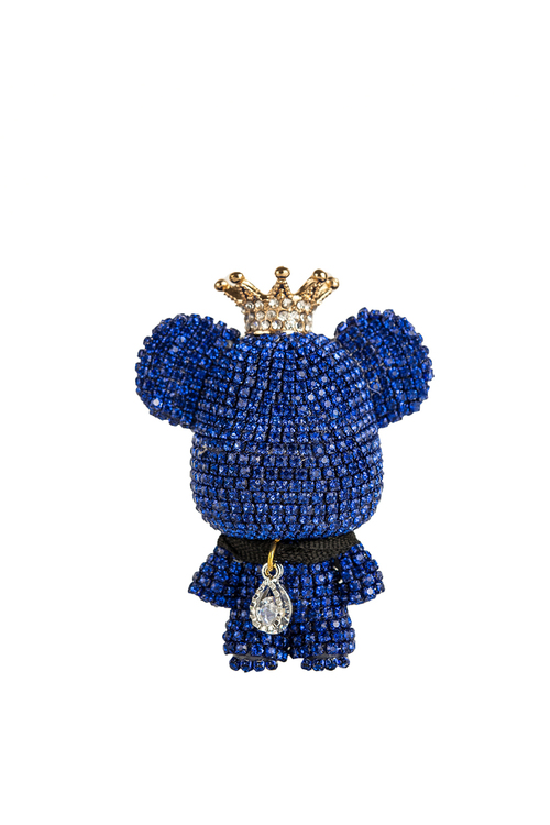 Αρωματικό αυτοκινήτου αρκουδάκι με στρας - ΜΠΛΕ