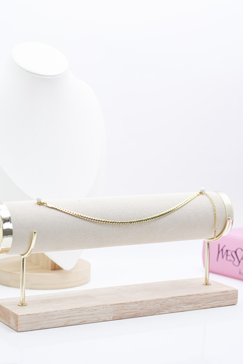 Ατσάλινη Αλυσίδα Ποδιού - ΧΡΥΣΟ