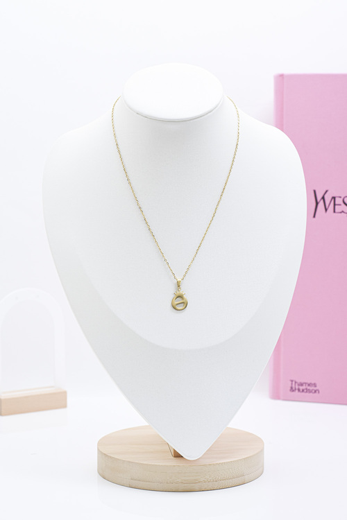 Κολιέ με το γράμμα Θ και Κορόνα - ΧΡΥΣΟ