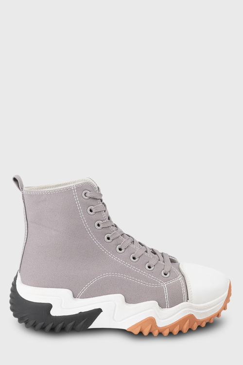 Sneaker με ιδιαίτερες ραφές - ΓΚΡΙ