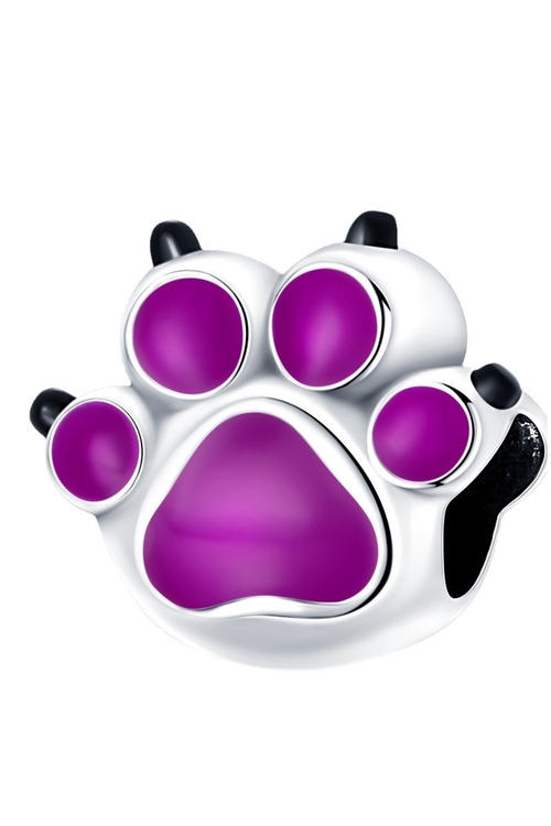 Σύμβολο Αποτύπωμα Πατούσας με Σμάλτο - ΜΩΒ