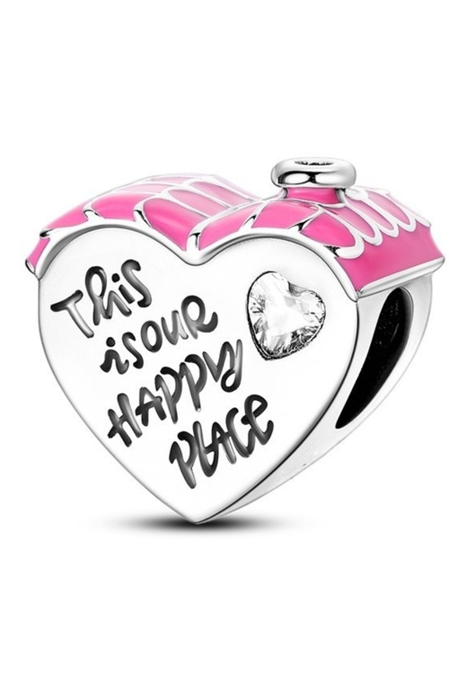 Σύμβολο Καρδιά  - Σπιτι - Silver Plating