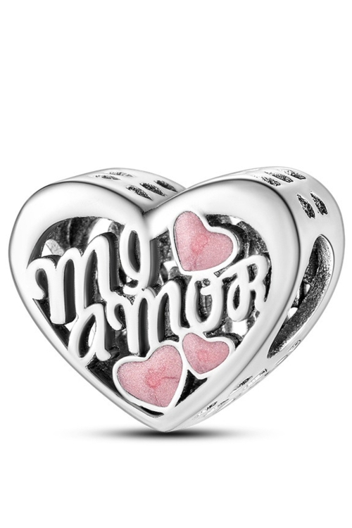 Σύμβολο Καρδιάς "My Amor" - Silver Plating