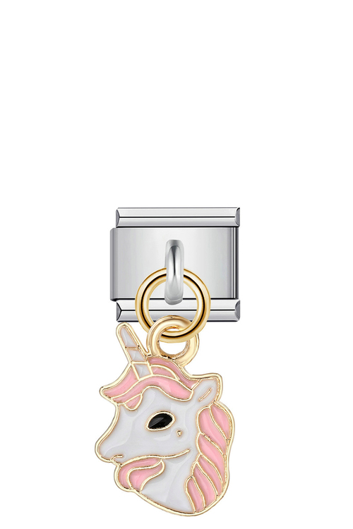 Charm - Μονόκερος με Ροζ Λεπτομέρειες - ΑΣΗΜΙ