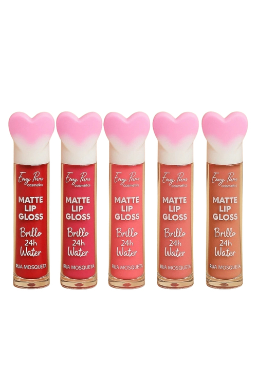 24H Matte Liquid Lip Gloss – Ματ Υγρό Κραγιόν με Kαρδιούλα (24 τεμ. - ΔΙΑΦΟΡΕΣ ΑΠΟΧΩΡΩΣΕΙΣ