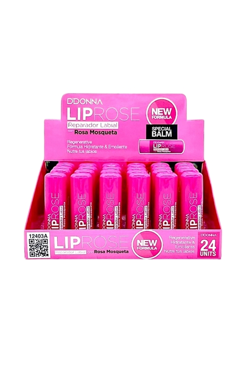 24 Lip Balm με Έλαιο Τριαντάφυλλου - ΡΟΖ